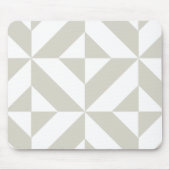 Middelgrijs geometrische decobeugel muismat (Voorkant)