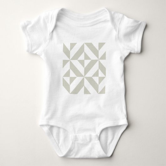 Middelgrijs geometrische decobeugel romper (Voorkant)