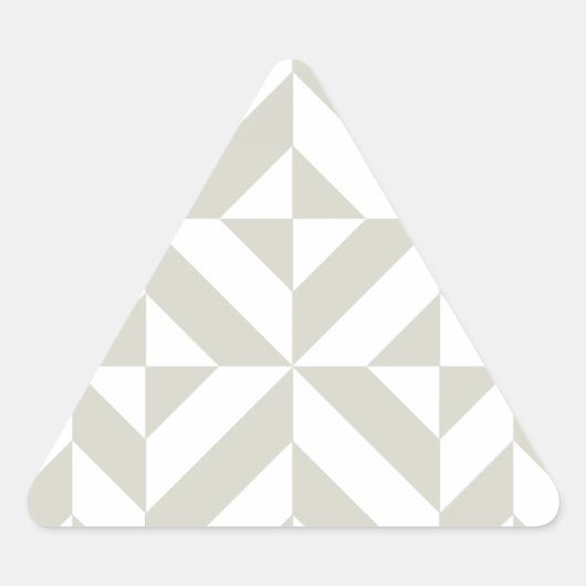 Middelgrijs geometrische decobeugel sticker (Voorkant)