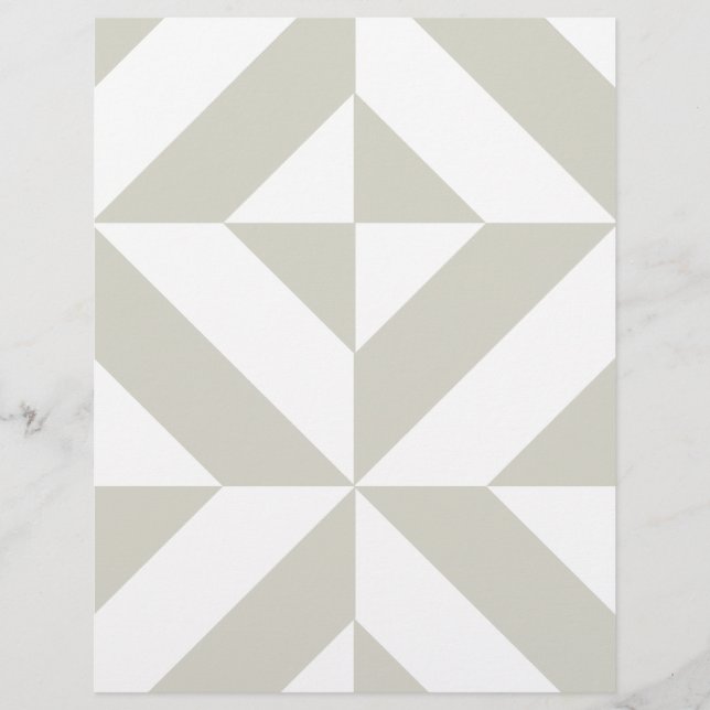 Middelgrijs geometrische decoscrapbook (Voorkant)