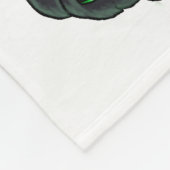 Middelgroenen - Gegoosterd monster - bliket Fleece Deken (Hoek)