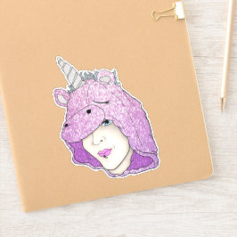 Middelgroot 6 x 6 inch vinylsticker op maat gesned sticker