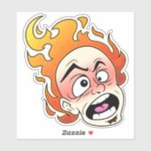 Middelgroot 6 x 6 inch vinylsticker op maat gesned sticker (Vel)