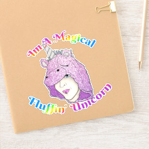 Middelgroot 6 x 6 inch vinylsticker op maat gesned sticker