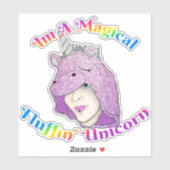 Middelgroot 6 x 6 inch vinylsticker op maat gesned sticker (Vel)