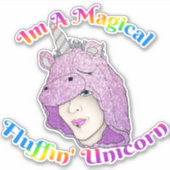 Middelgroot 6 x 6 inch vinylsticker op maat gesned sticker (Voorkant)