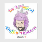 Middelgroot 6 x 6 inch vinylsticker op maat gesned sticker (Vel)