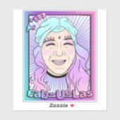 Middelgroot 6 x 6 inch vinylsticker op maat gesned sticker (Vel)