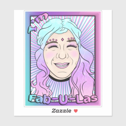 Middelgroot 6 x 6 inch vinylsticker op maat gesned sticker (Vel)