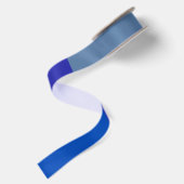 Middelgroot blauw- Sterk blauw- Grayish azure Satijnen Lint (Achterkant)