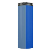 Middelgroot blauw- Sterk blauw- Grayish azure Thermosbeker (Achterkant)