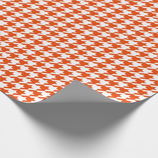 Middelgroot, helder Oranje en wit Cadeaupapier (Hoek)