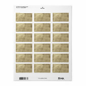 Middelgroot horizontaal Romantisch apothekersetike Etiket (Full Sheet)