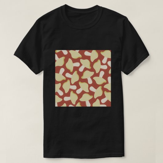 Middelgroot paddenstoelpatroon 1 t-shirt (Design voorkant)