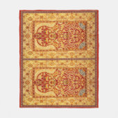 Middelgroot, uit twee personen wasbaar moslimgebed fleece deken (Voorkant)