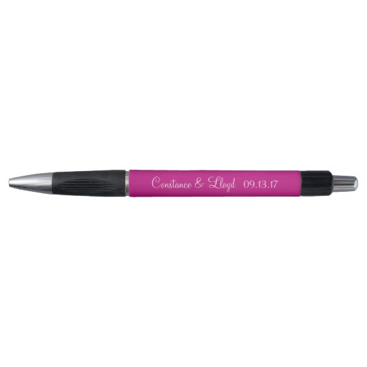 Middelgroot Violet Red Persoonlijke bruiloft Pen (Voorkant)