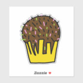 Middelgrote 6 x 6 inch vinylbesproeiers op maat sticker (Vel)