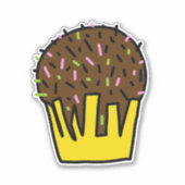 Middelgrote 6 x 6 inch vinylbesproeiers op maat sticker (Voorkant)