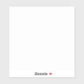 Middelgrote 6 x 6 inch vinylbesproeiers op maat sticker (Vel)