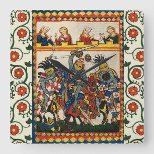 MIDDELGROTE AANTALING, BESTRIJDING VAN KNIGHTS EN VIERKANTE KLOK