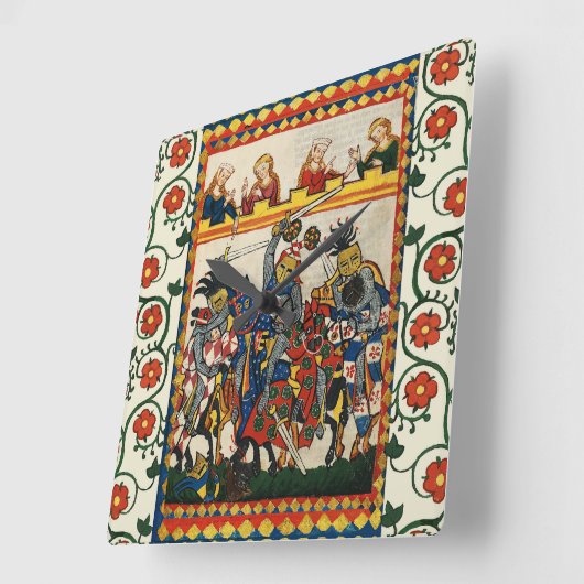 MIDDELGROTE AANTALING, BESTRIJDING VAN KNIGHTS EN VIERKANTE KLOK (Hoek)