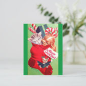  middelgrote Baby Puppy Kitten Briefkaart (Staand voorkant)