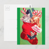 middelgrote Baby Puppy Kitten Briefkaart (Voorkant / Achterkant)