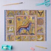 MIDDELGROTE BESTIJD, HONDEN, BOSSTE DIEREN TISSUEPAPIER (Craft)