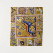 MIDDELGROTE BESTIJD, HONDEN, BOSSTE DIEREN WANDKLEED (Voorkant)