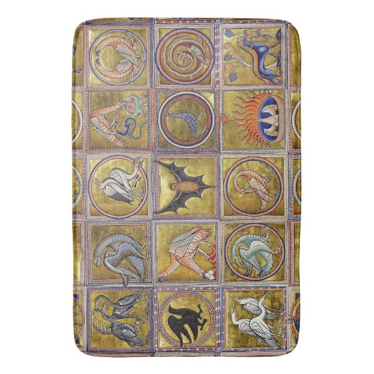 MIDDELGROTE BESTIJDIGE, FANTASTISCHE DIEREN, GOUDE BADMAT (Voorkant Verticaal)