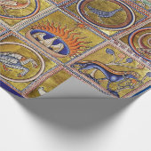 MIDDELGROTE BESTIJDIGE, FANTASTISCHE DIEREN, GOUDE CADEAUPAPIER (Hoek)