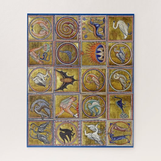 MIDDELGROTE BESTIJDIGE, FANTASTISCHE DIEREN, GOUDE LEGPUZZEL (Verticaal)