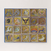 MIDDELGROTE BESTIJDIGE, FANTASTISCHE DIEREN, GOUDE LEGPUZZEL (Horizontaal)