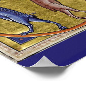 MIDDELGROTE BESTIJDIGE, FANTASTISCHE DIEREN, GOUDE POSTER (Hoek)