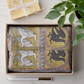 MIDDELGROTE BESTIJDIGE, FANTASTISCHE DIEREN, GOUDE TISSUEPAPIER (Geschenk)