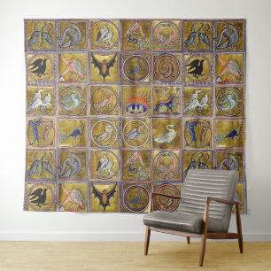 MIDDELGROTE BESTIJDIGE, FANTASTISCHE DIEREN, GOUDE WANDKLEED