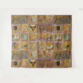 MIDDELGROTE BESTIJDIGE, FANTASTISCHE DIEREN, GOUDE WANDKLEED (Voorkant (horizontaal))