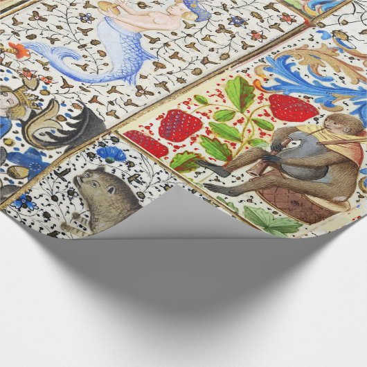 MIDDELGROTE BESTIJDIGE SPEELSTUKKEN CADEAUPAPIER (Hoek)