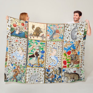 MIDDELGROTE BESTIJDIGE SPEELSTUKKEN FLEECE DEKEN