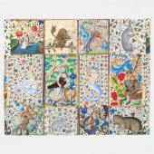 MIDDELGROTE BESTIJDIGE SPEELSTUKKEN FLEECE DEKEN (Voorkant (Horizontaal))