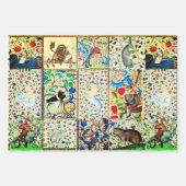 MIDDELGROTE BESTIJDIGE SPEELSTUKKEN INPAKPAPIER VEL (Voorkant 3)