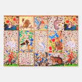 MIDDELGROTE BESTIJDIGE SPEELSTUKKEN INPAKPAPIER VEL (Voorkant 2)