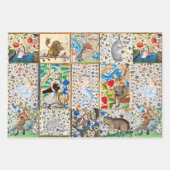 MIDDELGROTE BESTIJDIGE SPEELSTUKKEN INPAKPAPIER VEL (Voorkant)