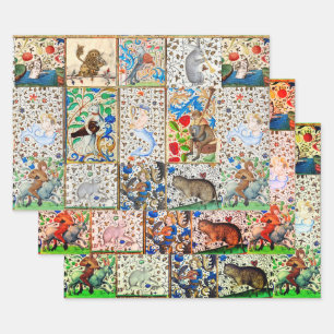 MIDDELGROTE BESTIJDIGE SPEELSTUKKEN  INPAKPAPIER VEL