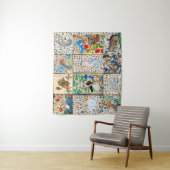 MIDDELGROTE BESTIJDIGE SPEELSTUKKEN WANDKLEED (In situ)