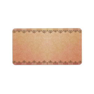 Middelgrote brocade strepen Apothecary label