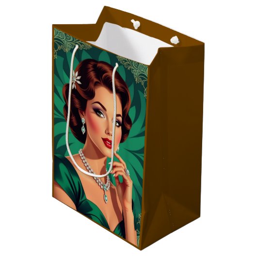 Middelgrote cadeautas (Voorkant Gekanteld)