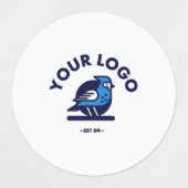 Middelgrote cirkelkleefstof / waterdicht etiket labels (Design 2)