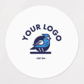 Middelgrote cirkelkleefstof / waterdicht etiket labels (Design 1)