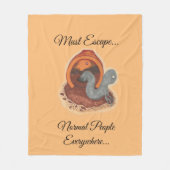 middelgrote deken - Moet ontsnappen.. Het potlood (Voorkant)